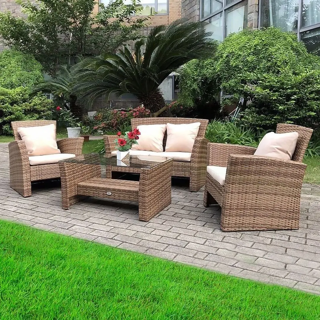 Set mobilier de gradina Procart RTS014 (Biege/White)