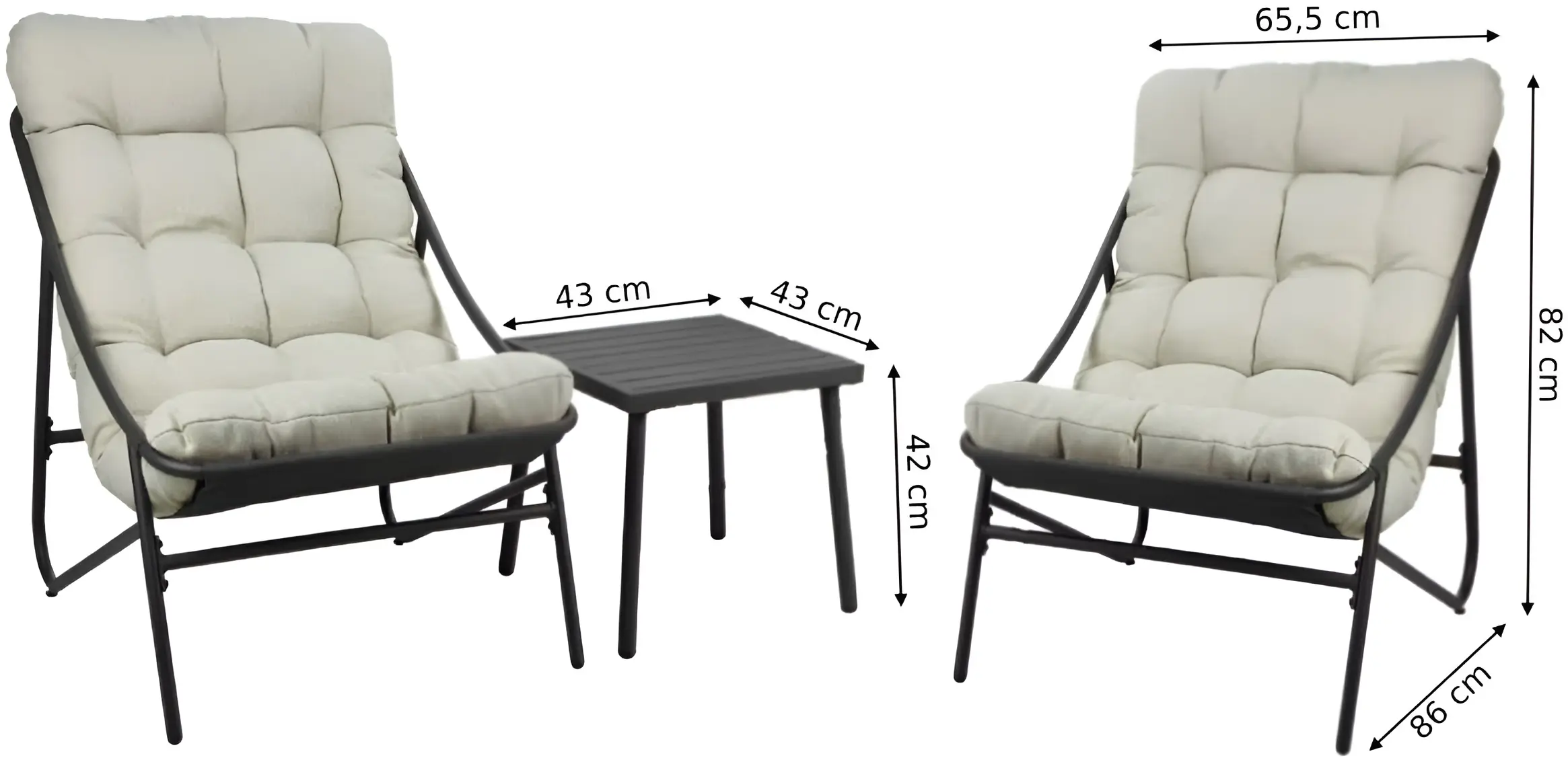 Комплект садовой мебели ProGarden 49671 (Grey)