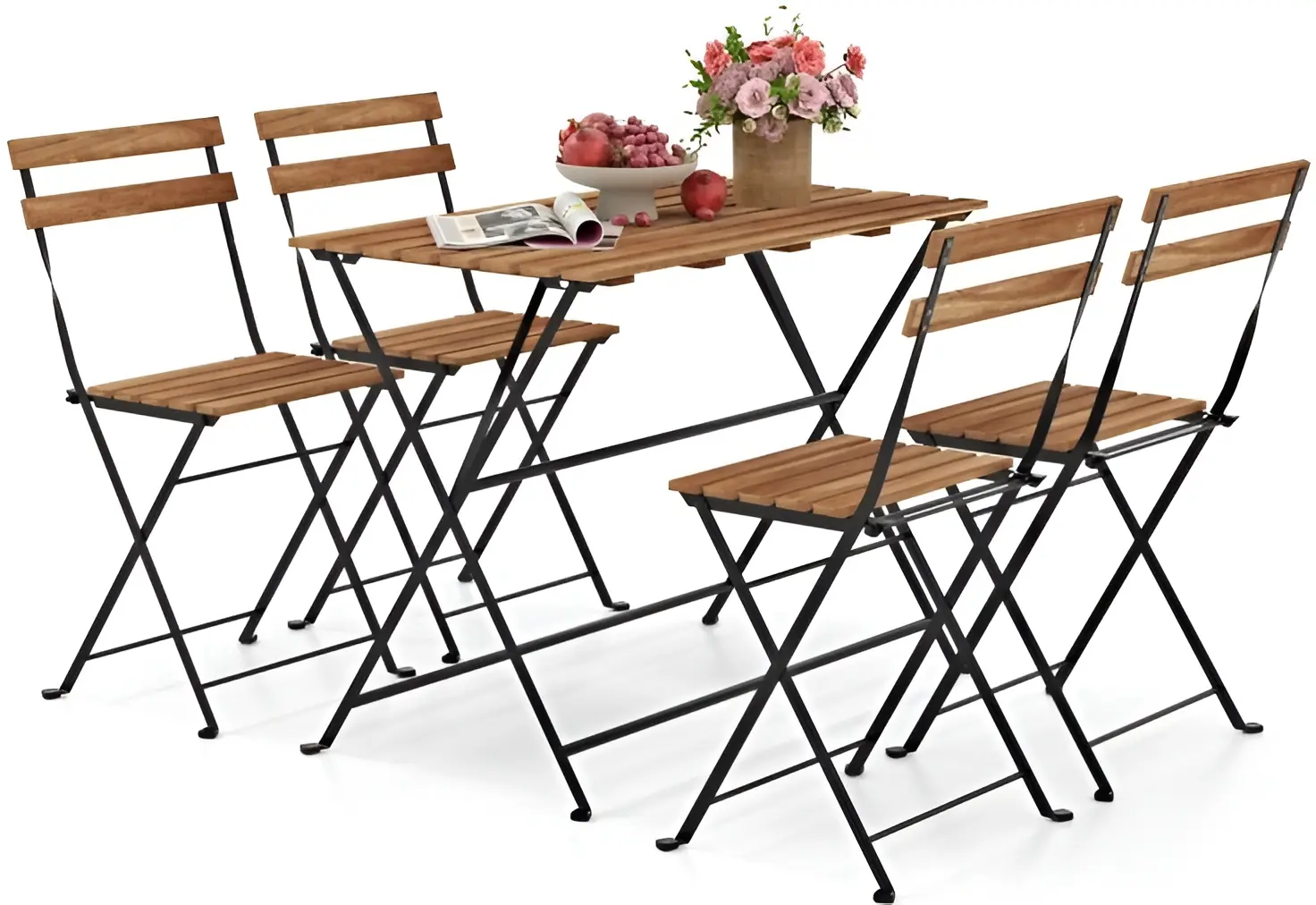 Set mobilier de gradina ProGarden 55316 (Wood/Black) - 3