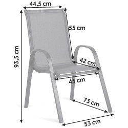 Set mobilier de gradina Sofotel SO-981 298120 (Black/Transparent) Thumb