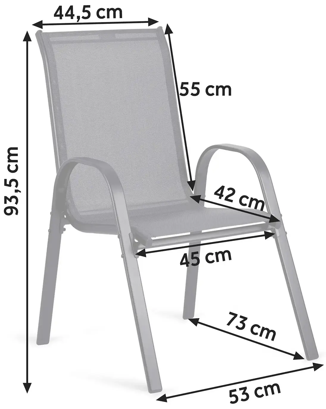 Set mobilier de gradina Sofotel SO-981 298120 (Black/Transparent) - 5