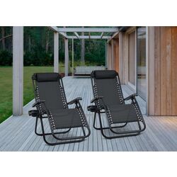 Set șezlonguri Sofotel ChillWell 286200-2 (Black)