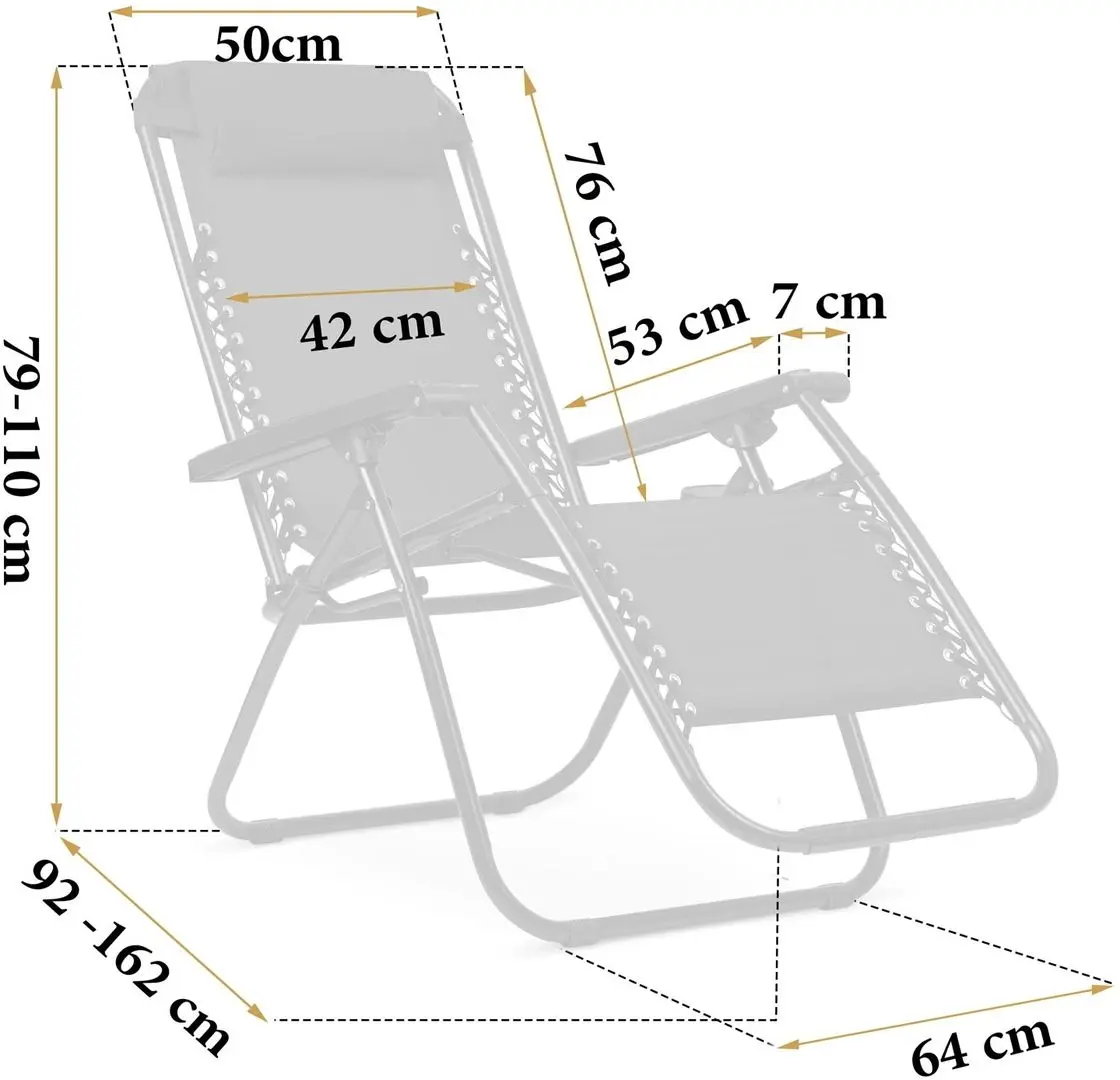 Set șezlonguri Sofotel ChillWell 286200-2 (Black)
