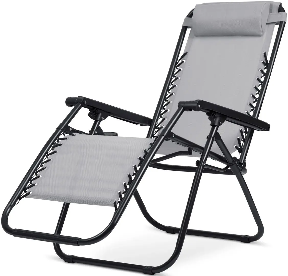 Set de șezlonguri Sofotel ChillWell 286201-2 (Light Grey/Black)