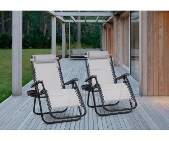 Set de șezlonguri Sofotel ChillWell 286201-2 (Light Grey/Black)