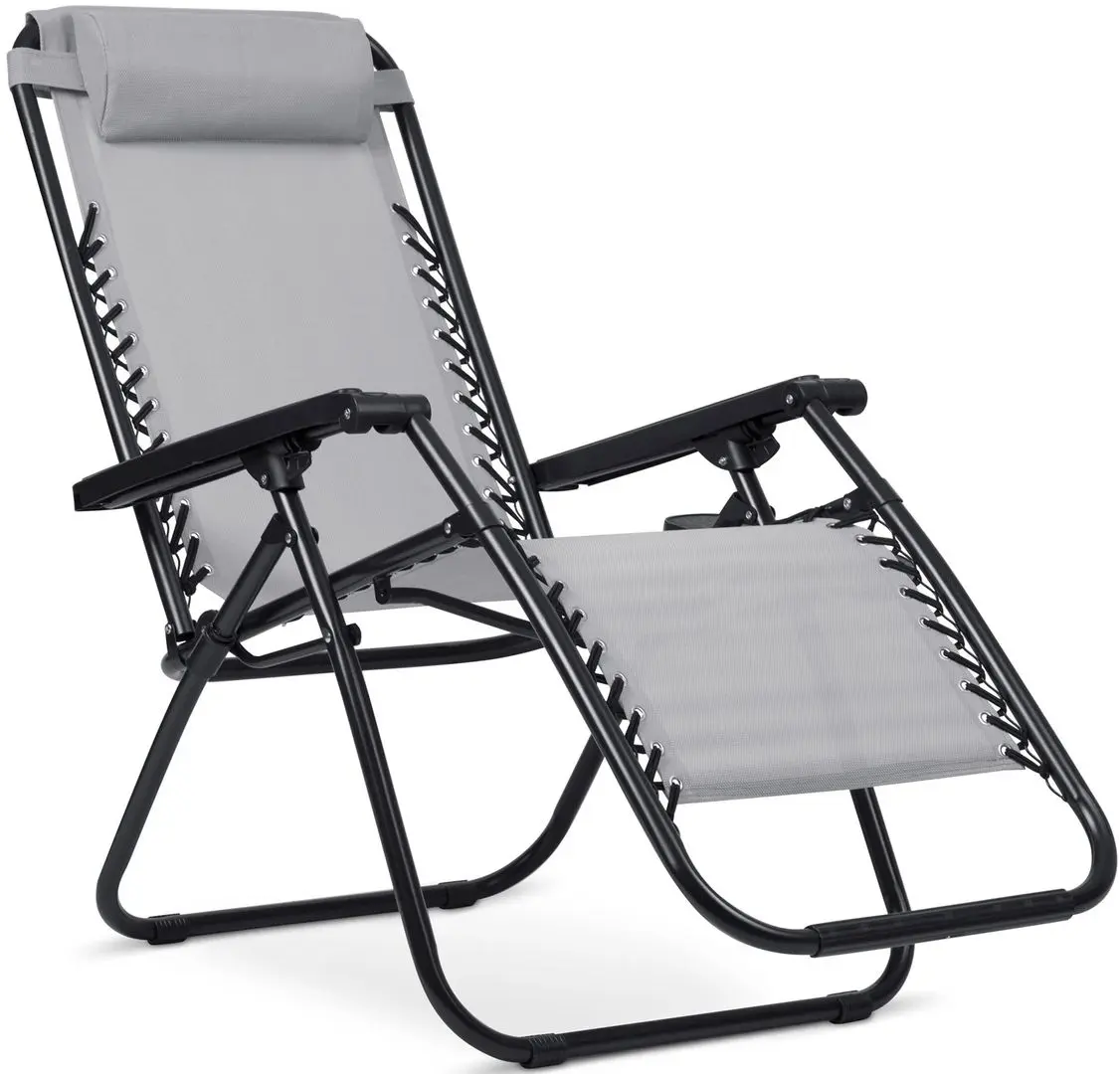 Set de șezlonguri Sofotel ChillWell 286201-2 (Light Grey/Black)