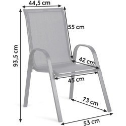 Set scaune Sofotel SO-980 298001-4 (Grey) Thumb