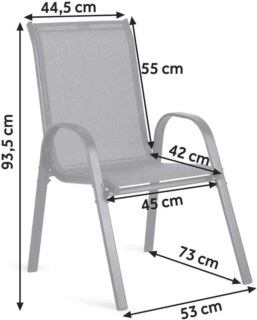 Set scaune Sofotel SO-980 298001-4 (Grey) - 3