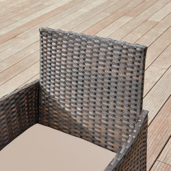 Set mobilier de gradina Songmics GGF004K05 (Brown/Taupe) Thumb