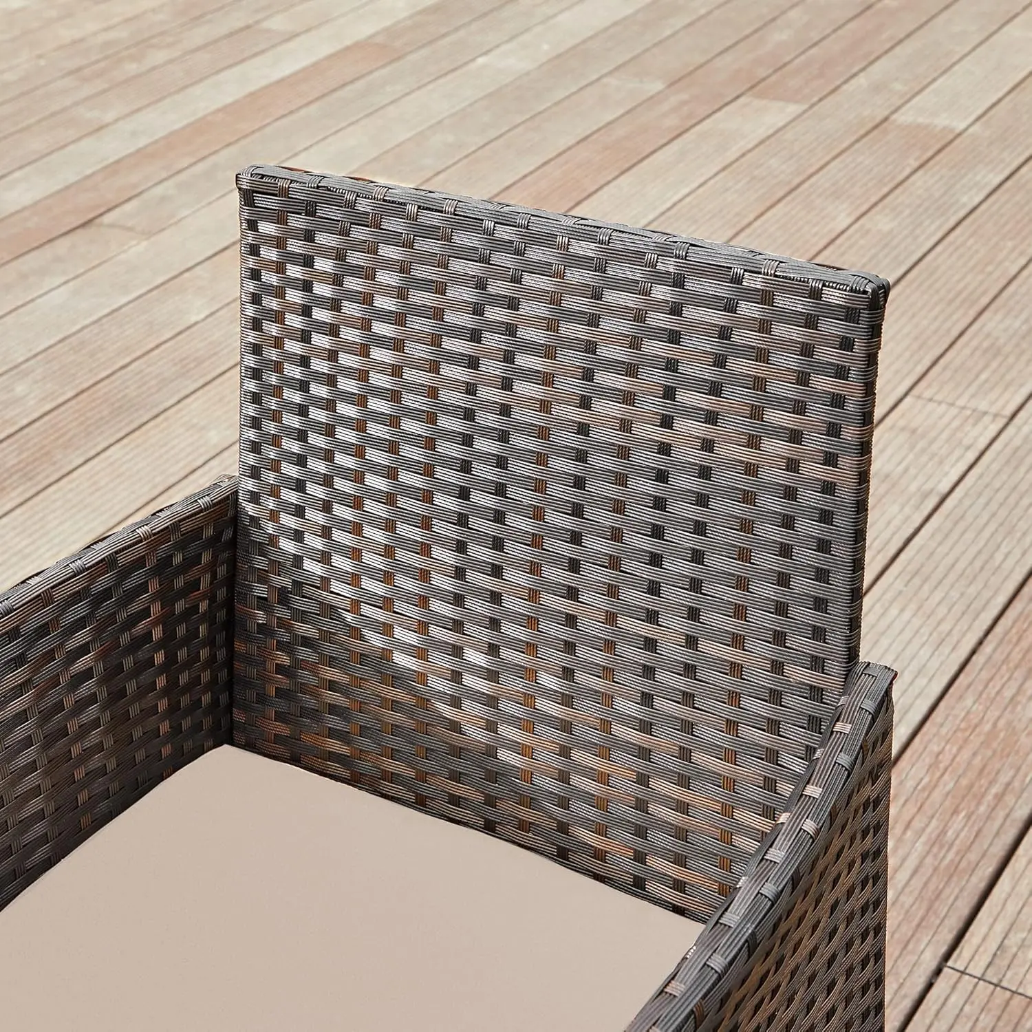 Set mobilier de gradina Songmics GGF004K05 (Brown/Taupe) - 5