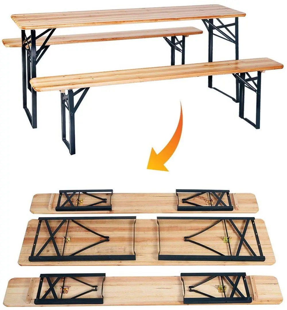 Set mobilier de gradina Strend Pro Dortmund Standard 3 (Brown)