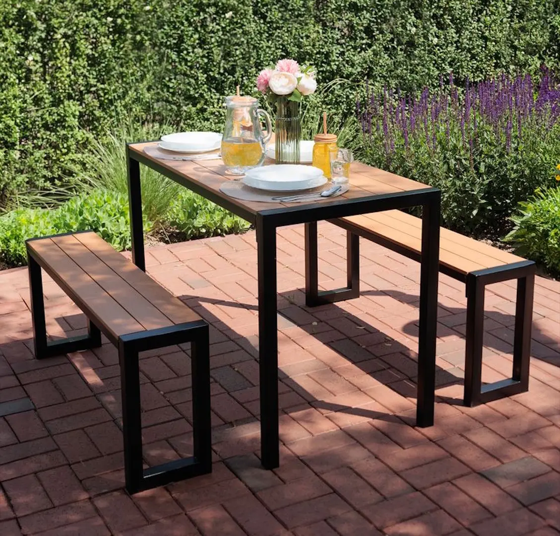 Set mobilier de gradina Strend Pro Gardiva 802041 (Wood/Black)