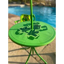 Set mobilier de gradină pentru copii Strend Pro Melisenda Frog 1+2 (Green) Thumb