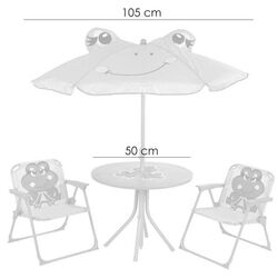 Set mobilier de gradină pentru copii Strend Pro Melisenda Frog 1+2 (Green) Thumb