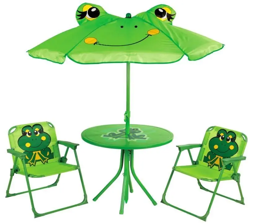 Set mobilier de gradină pentru copii Strend Pro Melisenda Frog 1+2 (Green)