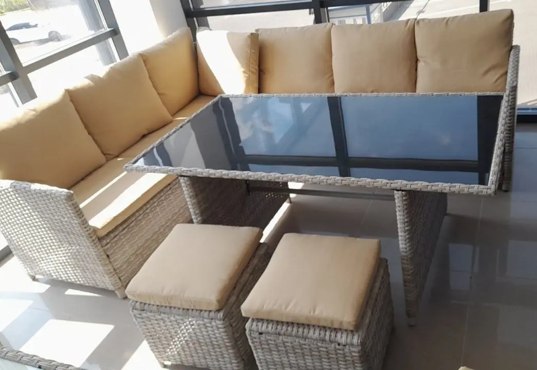 Set mobilier de gradina Waltz Lyon (Beige) - 2