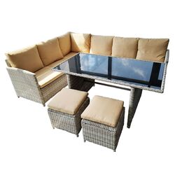 Set mobilier de gradina Waltz Lyon (Beige) Thumb