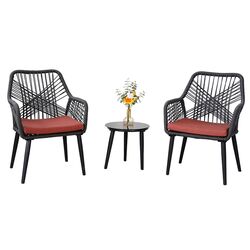Комплект садовой мебели Waltz Square F5519 (Black/Terracotta) Thumb