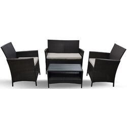 Set mobilier de gradina Waltz Toulouse (Black/Beige)
