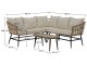 Set mobilier de gradina Tempo Kondela Araly (Natural/Beige/Black)