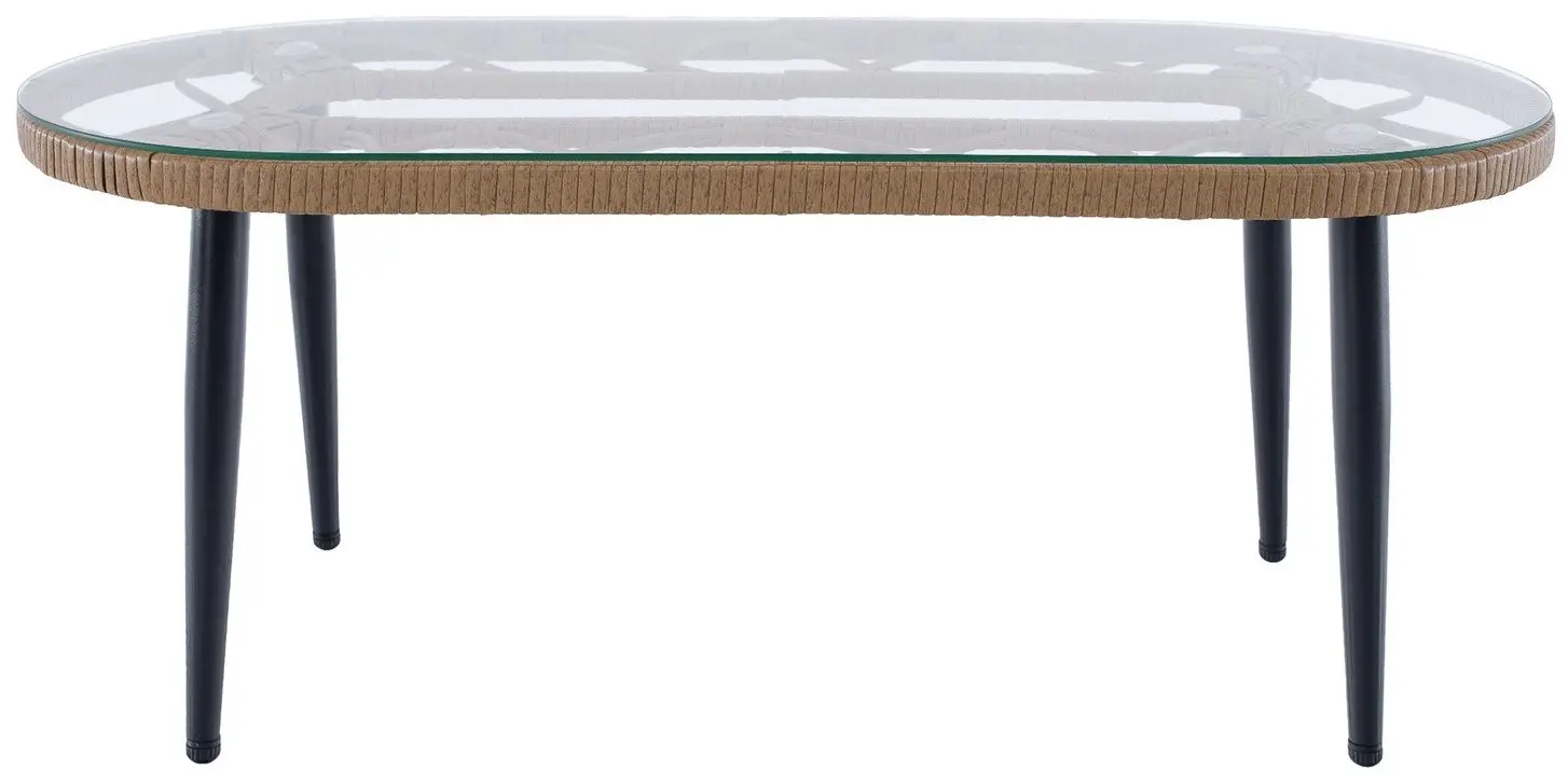 Set mobilier de gradina Tempo Kondela Araly (Natural/Beige/Black)