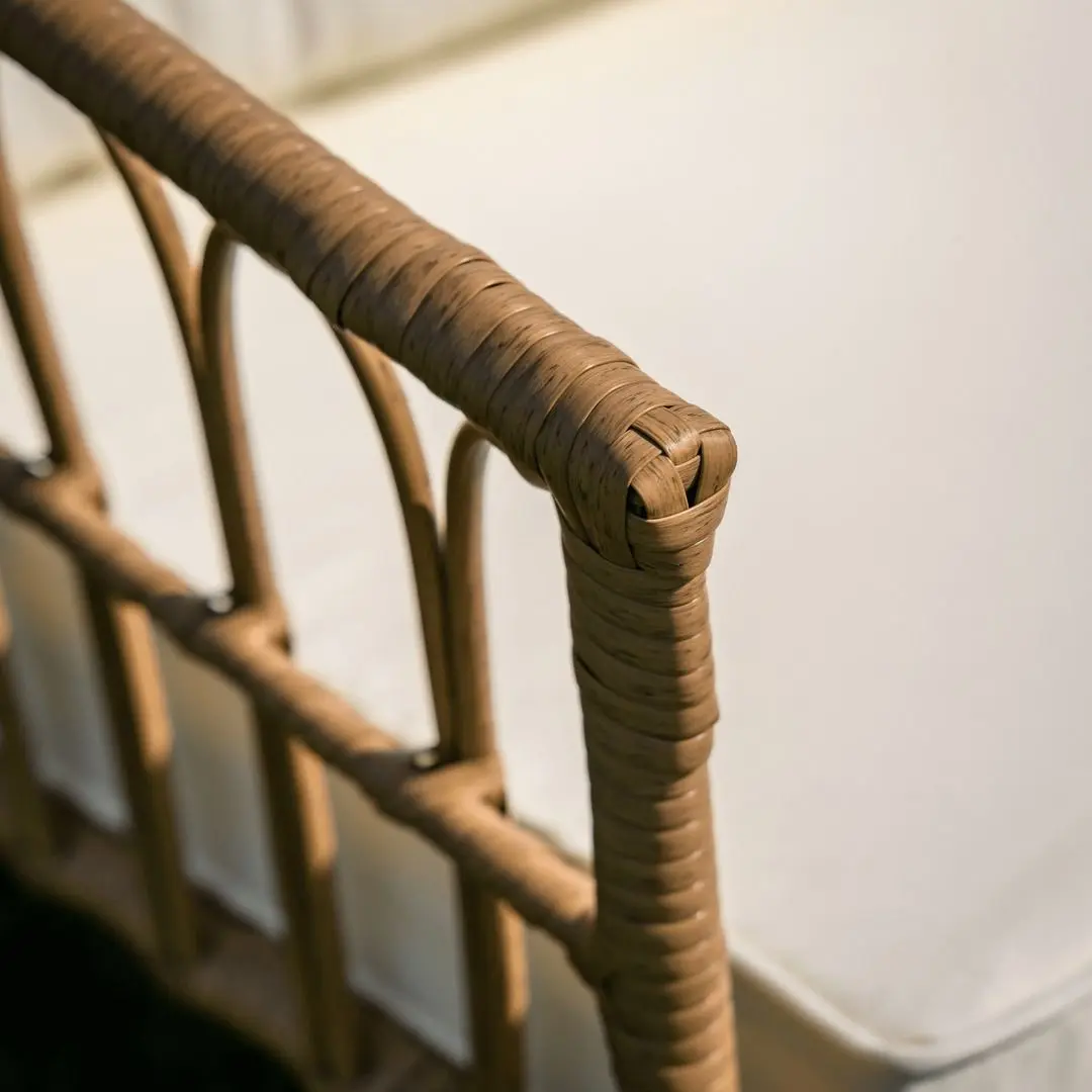 Set mobilier de gradina Tempo Kondela Araly (Natural/Beige/Black)