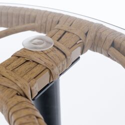 Set mobilier de gradina Tempo Kondela Araly (Natural/Beige/Black) Thumb