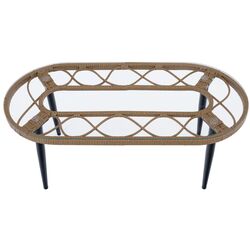 Set mobilier de gradina Tempo Kondela Araly (Natural/Beige/Black) Thumb