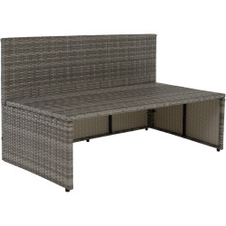 Set mobilier de gradina Tempo Kondela Debra (Gray/Natural) Thumb