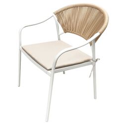 Set mobilier de gradina Tempo Kondela Elior (White/Beige) Thumb