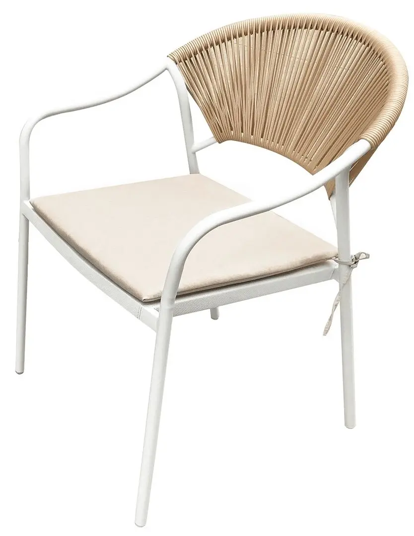 Set mobilier de gradina Tempo Kondela Elior (White/Beige)