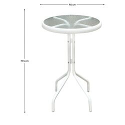 Set mobilier de gradina Tempo Kondela Elior (White/Beige) Thumb