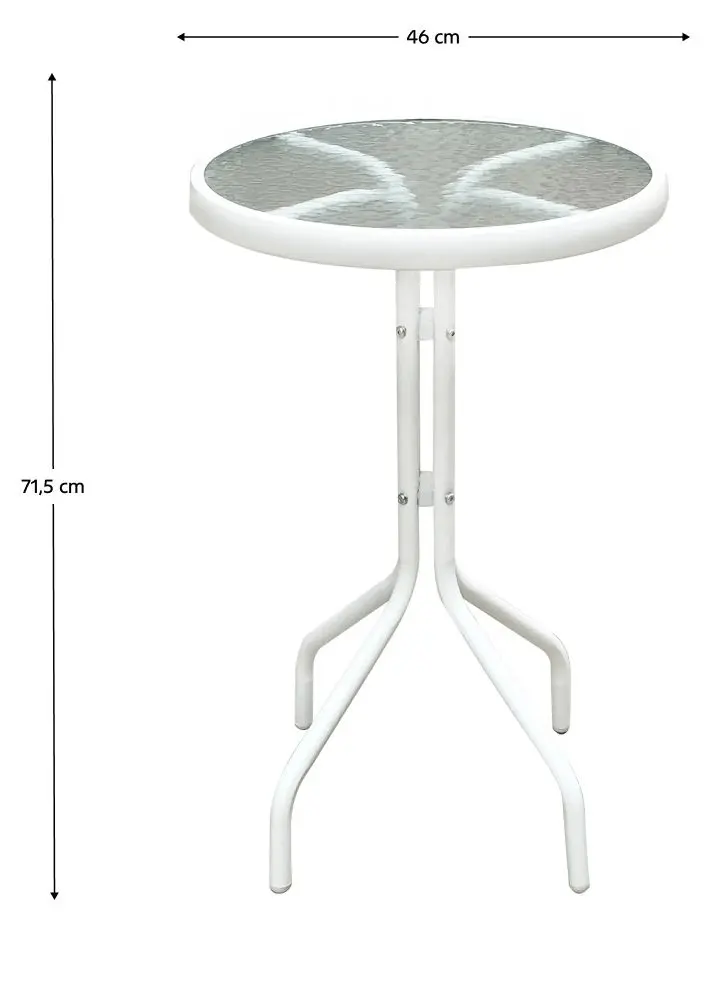 Set mobilier de gradina Tempo Kondela Elior (White/Beige)