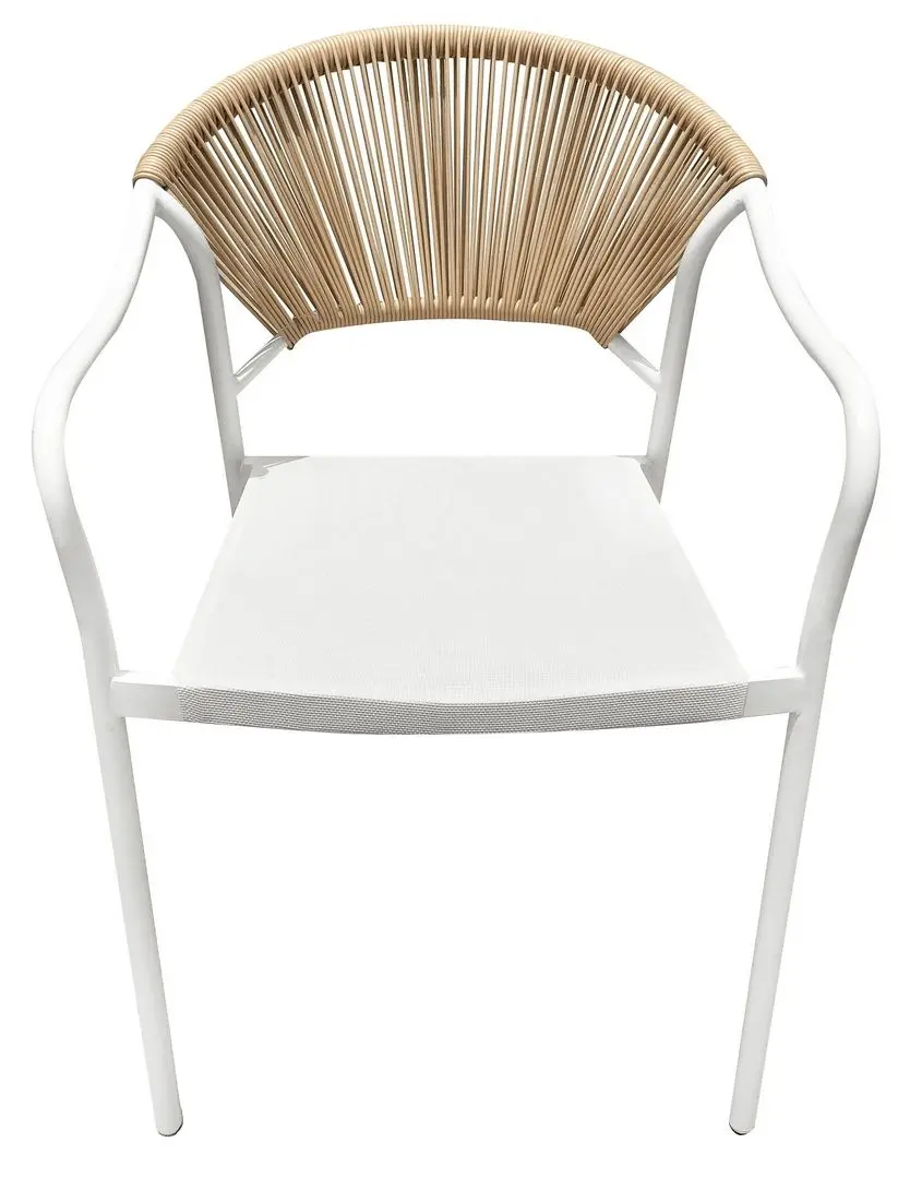 Set mobilier de gradina Tempo Kondela Elior (White/Beige)