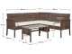 Set mobilier de gradina Tempo Kondela Fariel (Brown/Beige)