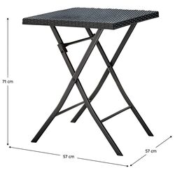 Set mobilier de gradina Tempo Kondela Faruk (Black) Thumb