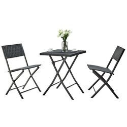Set mobilier de gradina Tempo Kondela Faruk (Black) Thumb
