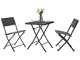 Set mobilier de gradina Tempo Kondela Faruk (Black)