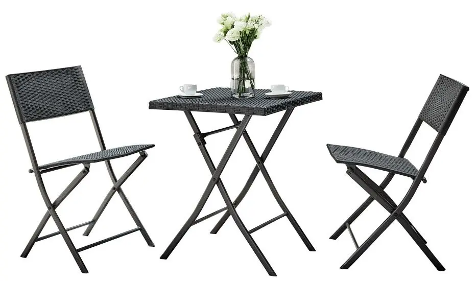 Set mobilier de gradina Tempo Kondela Faruk (Black)