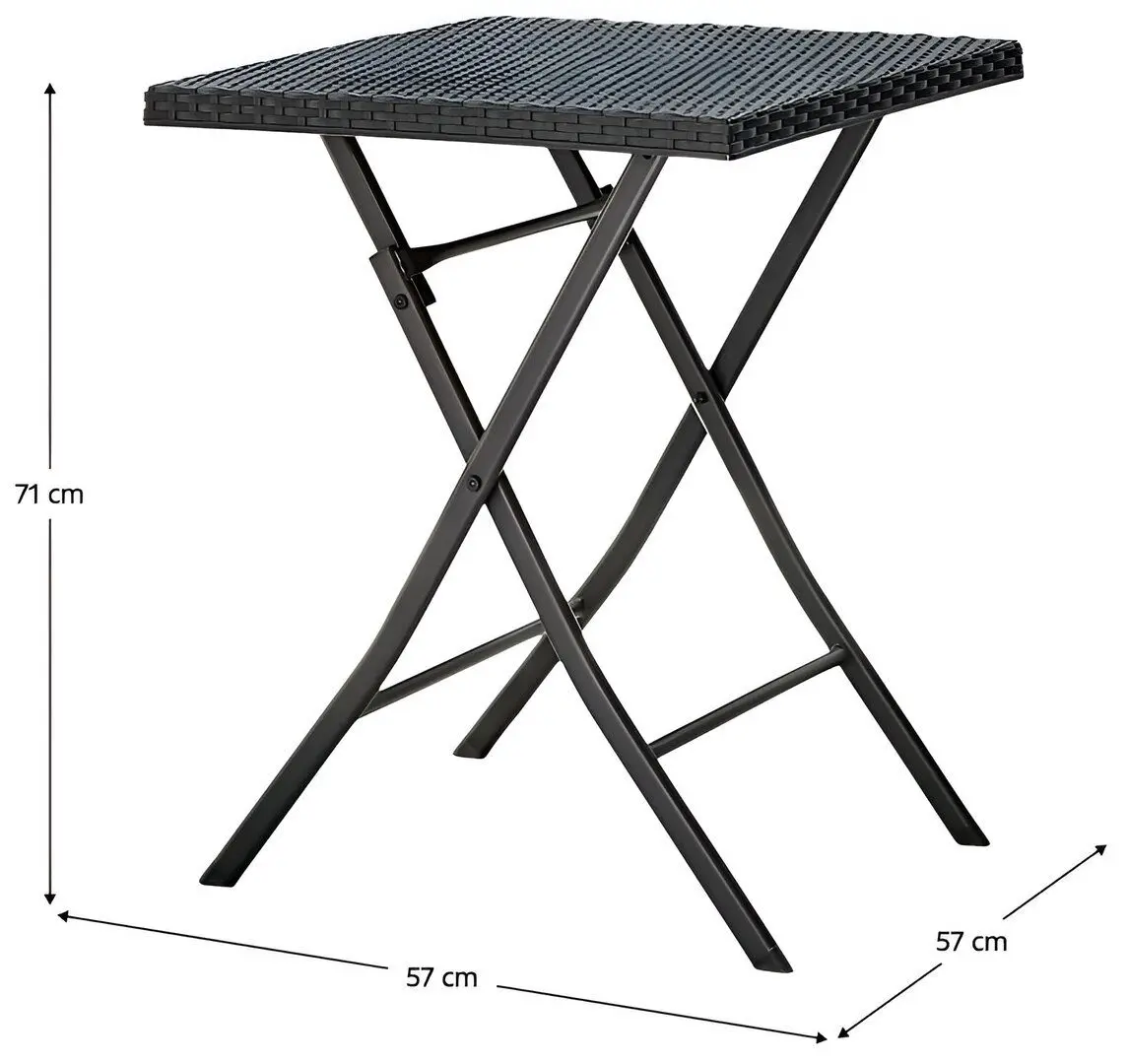 Set mobilier de gradina Tempo Kondela Faruk (Black)