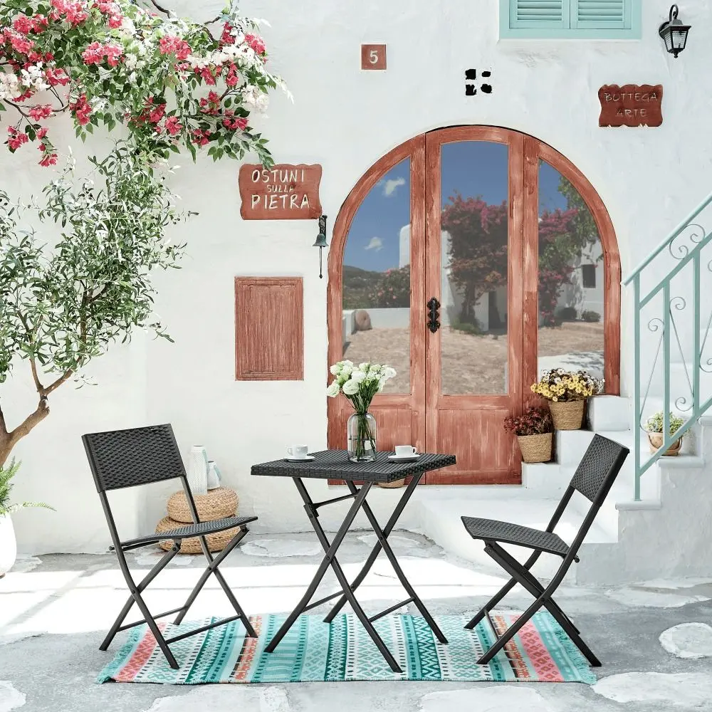 Set mobilier de gradina Tempo Kondela Faruk (Black)