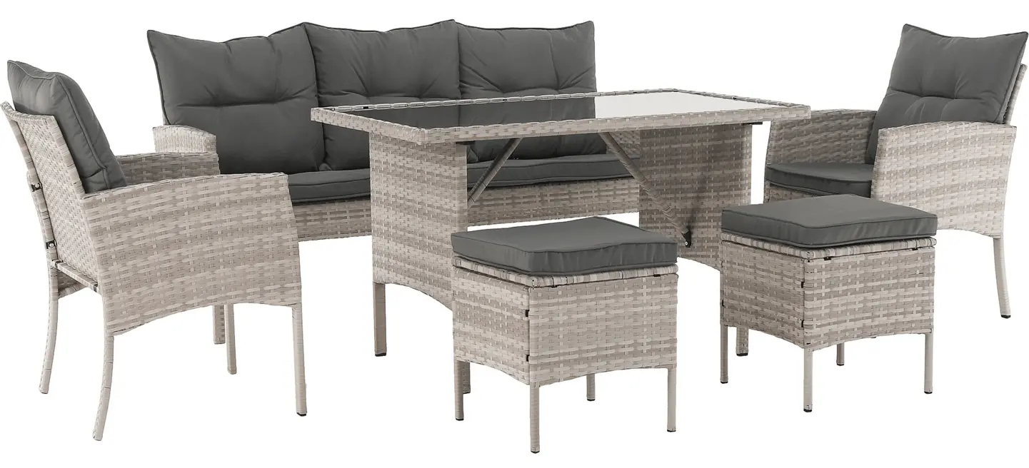 Комплект садовой мебели Tempo Kondela Lalen TK-0000371811 (Light Gray/Gray) - 2