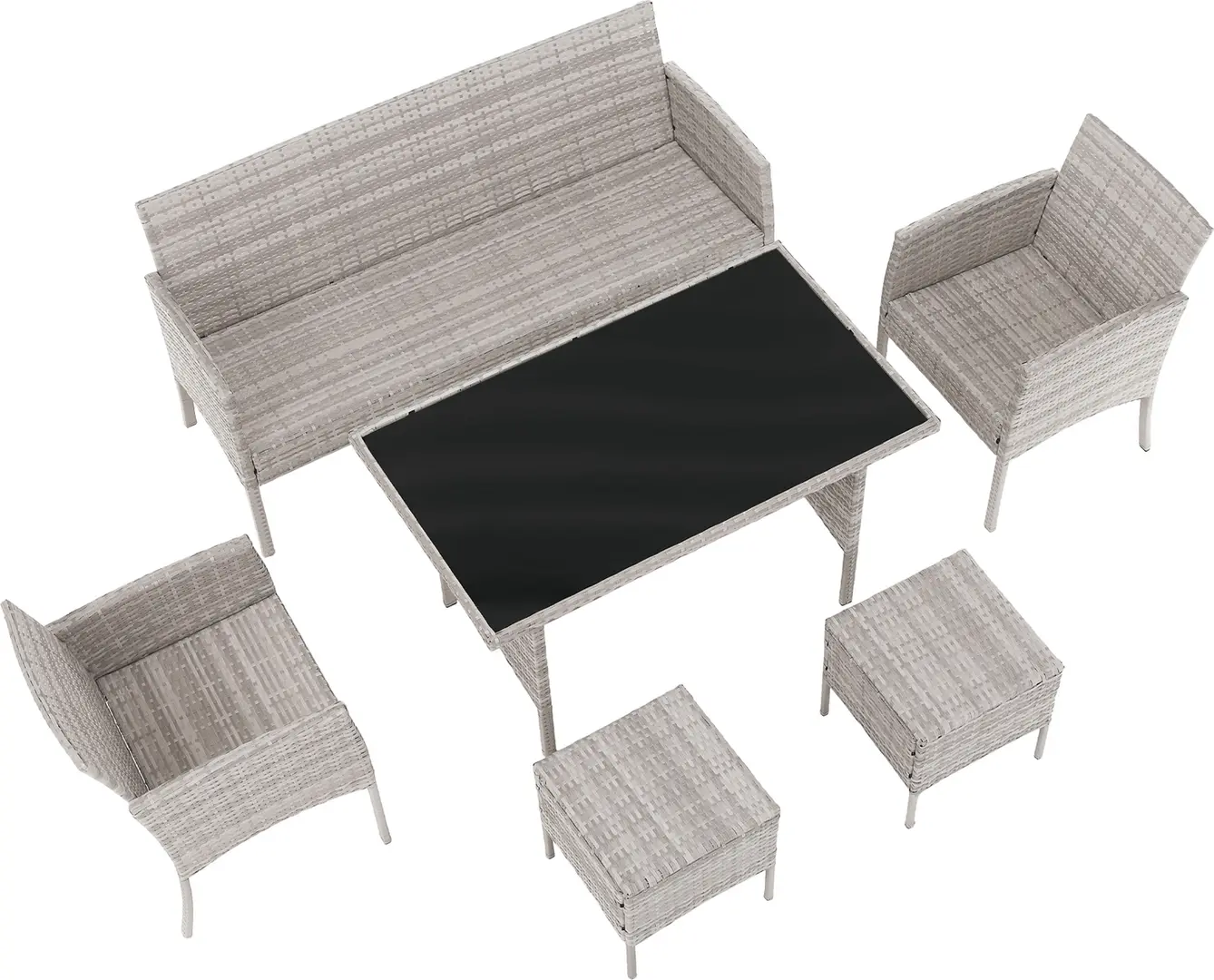 Комплект садовой мебели Tempo Kondela Lalen TK-0000371811 (Light Gray/Gray) - 4