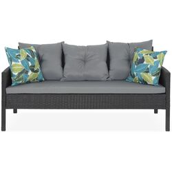 Комплект садовой мебели Tempo Kondela Leron (Black/Grey) Thumb