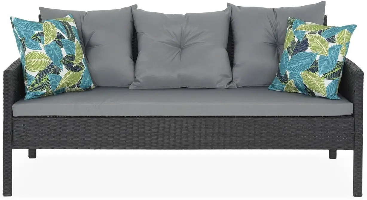 Комплект садовой мебели Tempo Kondela Leron (Black/Grey) - 2