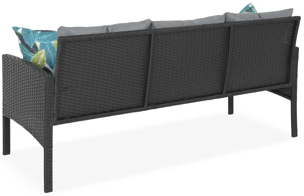 Комплект садовой мебели Tempo Kondela Leron (Black/Grey) - 4