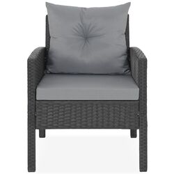 Комплект садовой мебели Tempo Kondela Leron (Black/Grey) Thumb