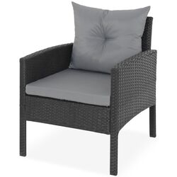 Комплект садовой мебели Tempo Kondela Leron (Black/Grey) Thumb