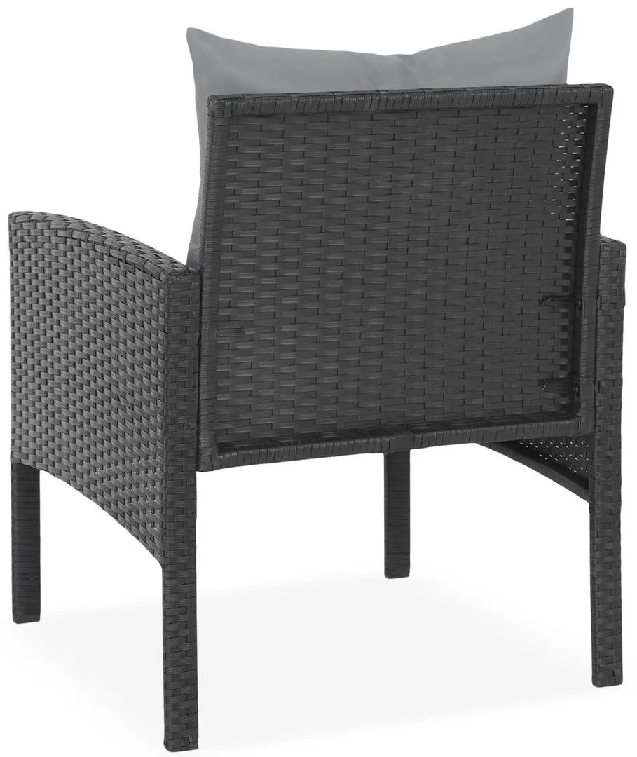 Комплект садовой мебели Tempo Kondela Leron (Black/Grey) - 7