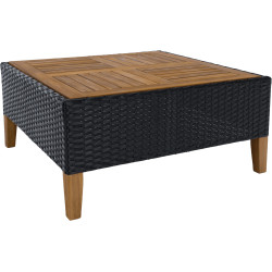 Set mobilier de gradina Tempo Kondela Malkom (Black/Gray/Natural) Thumb